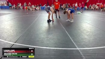 157 lbs Round 3 (6 Team) - Logon Long, WCAABE Knights vs Brayden Felice, Oswego East