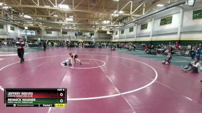 95 lbs Cons. Round 2 - Rennick Wagner, Sioux Valley Wrestling vs Jeffery Reeves, Coyote Wrestling Club