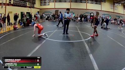 130 lbs Round 3 (10 Team) - Landon Lill, Mat Warriors vs Arminius Avant, Virginia Patriots