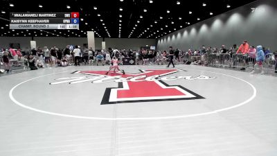 53 lbs Champ. Round 3 - MialaniAneli Martinez, 505 Wrestling Club vs Kaisynn Keefhaver, Open Mats