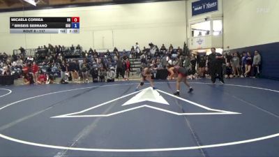 117 lbs Champ. Round 1 - Micaela Correa, Unattached vs Briseis Serrano, Southern Oregon University