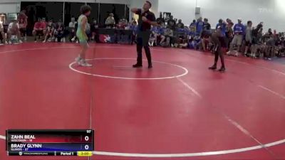 97 lbs Placement Matches (8 Team) - Zahn Beal, Wisconsin vs Brady Glynn, Illinois