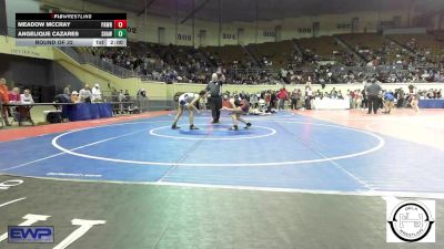 96 lbs Round Of 32 - Meadow McCray, Pawnee vs Angelique Cazares, Shawnee Wrestling