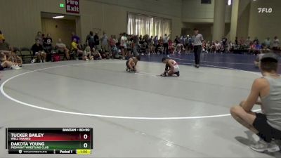 80+90 Round 1 - Tucker Bailey, Well Trained vs Dakota Young, Piedmont Wrestling Club