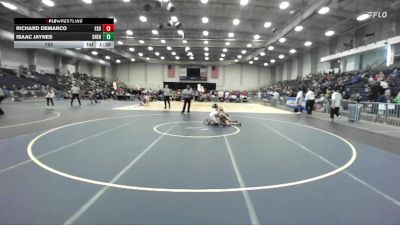 124 lbs Round 3 (3 Team) - Richard Demarco, Farmingdale Sr High vs Isaac Jaynes, Shenendehowa