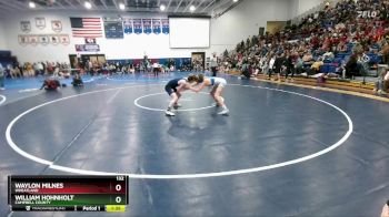 132 lbs Champ. Round 2 - Waylon Milnes, Wheatland vs William Hohnholt, Campbell County