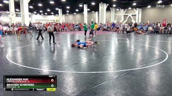 126 lbs Round 6 (8 Team) - Brayden Scheffers, Iowa Gold vs Alexander May, Carolina Exteme Blue