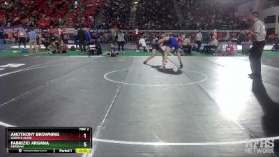 5A 170 lbs Cons. Round 2 - Fabrizio Argana, Meridian vs Anothony Browning, Coeur D Alene