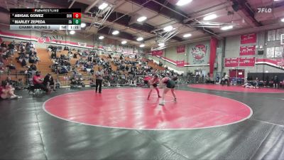 155 lbs Champ. Round 3 - Abigail Gomez, Corona vs Marley Zepeda, Santa Ana