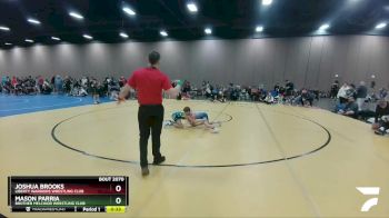 97 lbs Quarterfinal - Joshua Brooks, Liberty Warriors Wrestling Club vs Mason Parria, Brother Melchior Wrestling Club