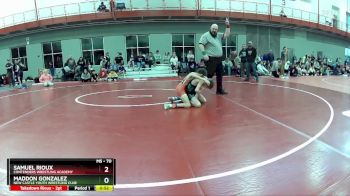 70 lbs Cons. Semi - Maddon Gonzalez, New Castle Youth Wrestling Club vs Samuel Rioux, Contenders Wrestling Academy