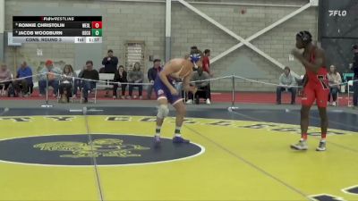 157 lbs Cons. Round 3 - Jacob Woodburn, Coast Guard vs Ronnie Christolin, Wesleyan (CT)