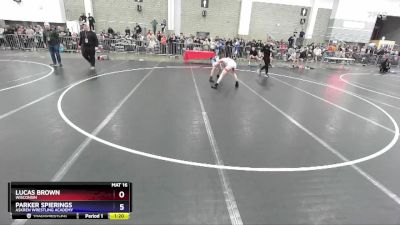 106 lbs Champ. Round 1 - Lucas Brown, Wisconsin vs Parker Spierings, Askren Wrestling Academy