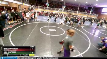 190 lbs Quarterfinal - Brice Cuthbert, Lewiston High School vs Asa Knutson, Hanford