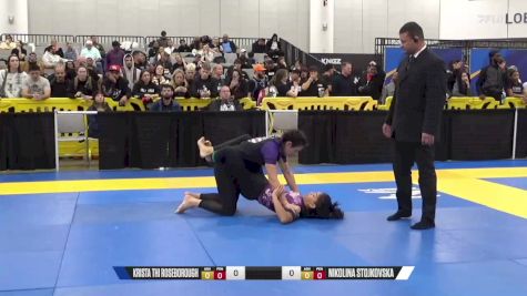 Nikolina Stojkovska vs Krista Thi Roseborough 2024 World IBJJF Jiu-Jitsu No-Gi Championship