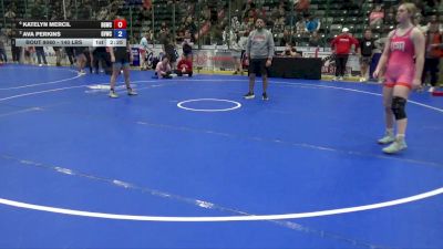 140 lbs Cons. Sub-semis - Katelyn Mercil, Big Game Wrestling Club vs Ava Perkins, GVWC