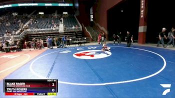 71 lbs Champ. Round 1 - Blake Rager, Sheridan Wrestling Club vs Truth Rogers, Camel Kids Wrestling