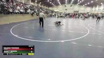 106 lbs Champ. Round 1 - Raleigh Thomson, Uintah vs Quincy Benson, Pleasant Grove