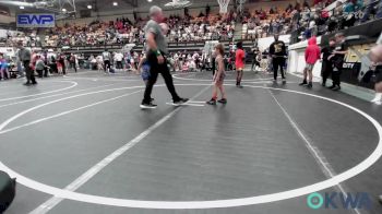 52 lbs Consi Of 8 #2 - Caleb Boyd, Harrah Little League Wrestling vs Austin Griffin, Team Nomad