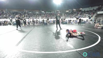 52 lbs Consi Of 4 - Emmalyn Gibson, Wolfpak Wrestling vs Dellaray Leniger, Team Nomad