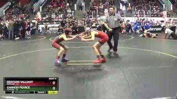 77 lbs Round 3 (4 Team) - Grayson Valliant, Bedford vs Gannon Pearce, Clinton