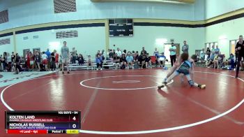 94 lbs Round 2 - Kolten Land, Maurer Coughlin Wrestling Club vs Nicholas Russell, Bloomington South Wrestling Club