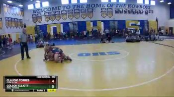 152 lbs Quarterfinal - Claudio Torres, CFWA @ LHP vs Colson Elliott, Well Trained