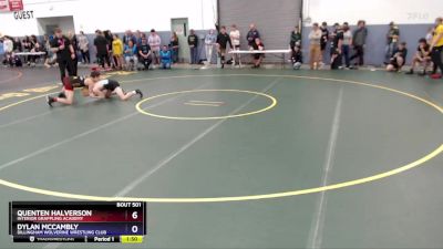 126 lbs Round 2 - Quenten Halverson, Interior Grappling Academy vs Dylan McCambly, Dillingham Wolverine Wrestling Club