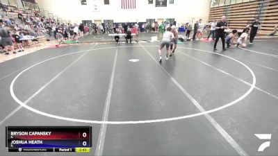 165 lbs Cons. Round 3 - Bryson Capansky, IL vs Joshua Heath, IL