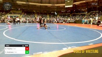 40 lbs Consi Of 8 #2 - Brandon Palafox, Top Dog Wrestling Club vs Crew Andrews, Team Tulsa Wrestling Club