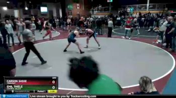 220 lbs Quarterfinal - Carson Sasse, Tonasket vs Emil Thiele, Central Valley