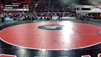 6A 150 lbs Cons. Round 2 - Brakken Johnston, Highland vs Eli Martin, Kuna