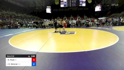 132 lbs Rnd Of 32 - Rhett Peak, OK vs Garrison Weisner, OH