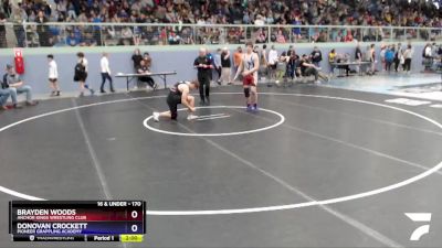 170 lbs Round 2 - Donovan Crockett, Pioneer Grappling Academy vs Brayden Woods, Anchor Kings Wrestling Club