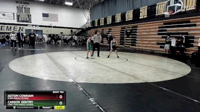 80 lbs Cons. Round 3 - Carson Gentry, Lone Star Middle School vs Axtom Cowham, Kuna Middle School