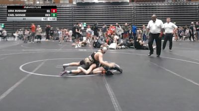 84 lbs Round 3 (8 Team) - Aria Bushaw, NC Legend vs Cael Savage, Grundy WC Gold