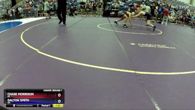 114 lbs Champ. Round 1 - Chase Morrison, MI vs Dalton Smith, OH