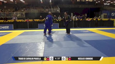 Nicolas D Simmons vs Thiago De Carvalho Pradella 2025 Pan Jiu Jitsu IBJJF Championship