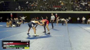 184 lbs Quarterfinal - Austen Wetzel, Westminster vs Samuel West, Central