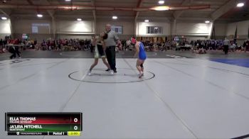 100 lbs Champ. Round 2 - Ella Thomas, Poland Seminary vs Ja`Leia Mitchell, Northmont