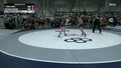 68 kg Champ. Rd Of 16 - Zoey Lints, Curby 3 Style Wrestling Club vs Nichole Moore, Tiger Den Wrestling Club