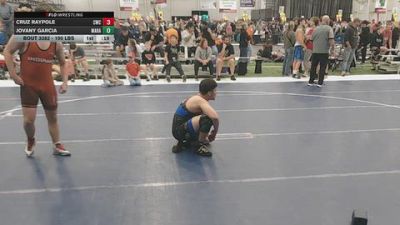190 lbs Cons. Rd Of 16 - Jovany Garcia, Mat Rats vs Cruz Raypole, Carroll Wrestling Club