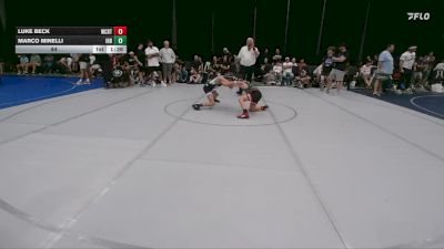 84 lbs Round 1 (6 Team) - Marco Minelli, Iron Horse Blue vs Luke Beck, Wrecking Crew Demolition Team