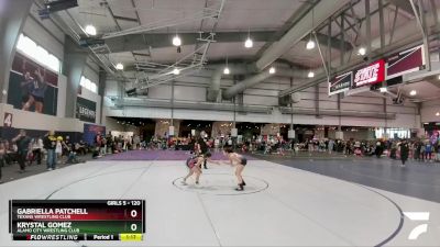 120 lbs Semifinal - Gabriella Patchell, Texans Wrestling Club vs Krystal Gomez, Alamo City Wrestling Club