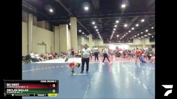 45 lbs 2nd Wrestleback (16 Team) - Declan Ballas, Gladiator WA vs Bo West, Alabama Elite Gold