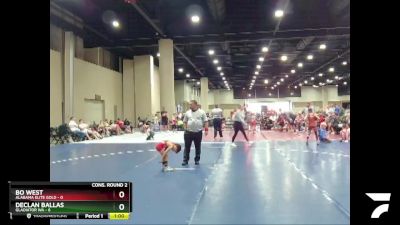 45 lbs 2nd Wrestleback (16 Team) - Declan Ballas, Gladiator WA vs Bo West, Alabama Elite Gold