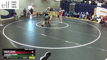 120 lbs. Cons. Round 2 - Chloe Yount, Central (Park Hills) vs Kamden Raines, Waynesville