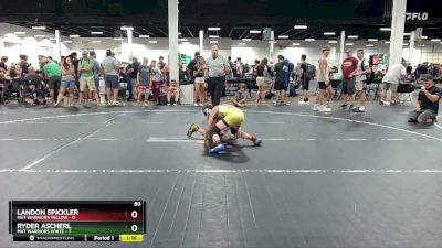 80 lbs Round 3 (4 Team) - Landon Spickler, Mat Warriors Yellow vs Ryder Ascherl, Mat Warriors White