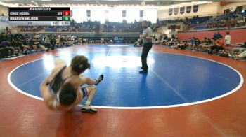 150 lbs Round 4: Semis & 3rd Wb - Cruz Hezel, Jefferson vs Braelyn Nelson, Gilmer County