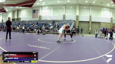 195 lbs Semifinal - Luke Penola, IN vs Orlando Cruz, IN